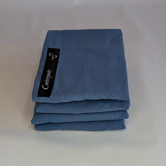 A pair each of front leg and back leg Canterpants for horses - Ocean