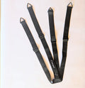 An assembly of 4 adjustable straps with connections on the end of each strap to allow connection of canterpants in the farrier set