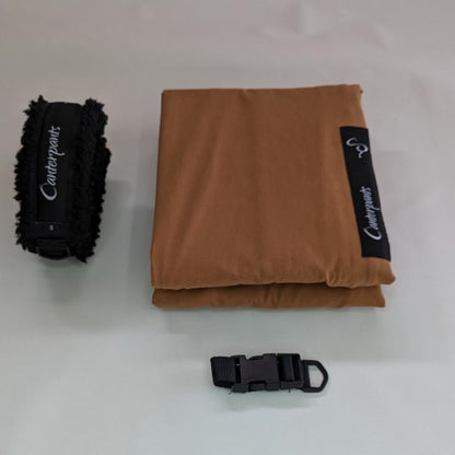 Front leg Canterpants, belly band and chest buckle - desert small